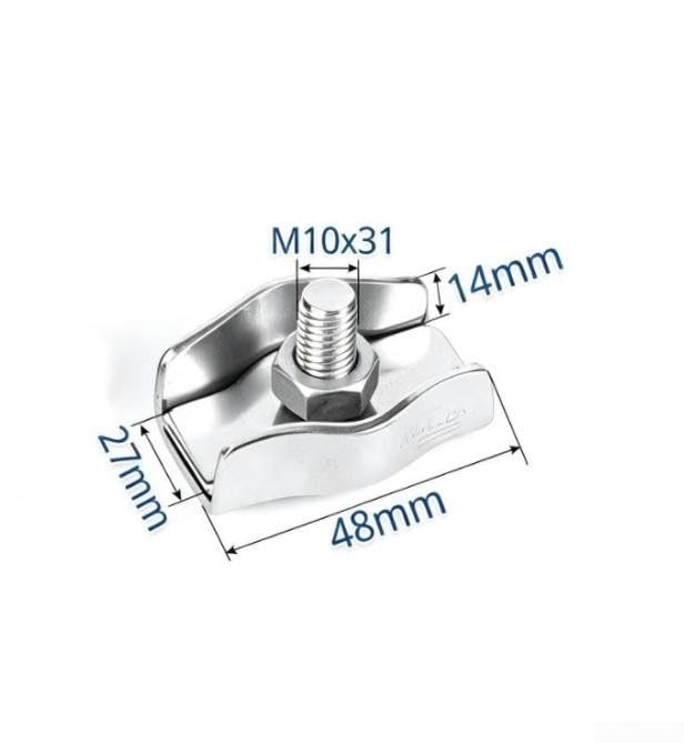 Serracavo per Tende da per sole e Ringhiere Serracavo per Tende(Single Clamp 10m)
