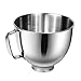 Produktbild Edelstahl Mixer Schüssel für Kitchen Aid 4,5-5 Quart Standmixer, kompatibel mit Kitchen Aid Mixer Zubehör
