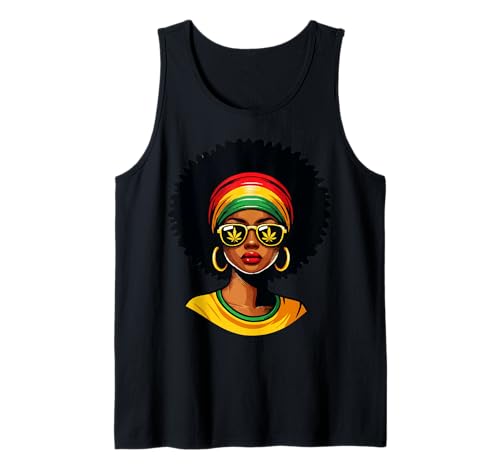 Africa Woman Headscarf Nubian Melanin Popping Black History Camiseta sin Mangas