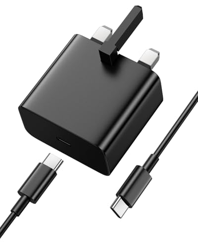 Charger for Samsung,25W USB C Super Fast Charger for Samsung Galaxy S25/S24 Ultra/S24/S23 Ultra/S23+/S22/S22 Ultra/S22+/Note 10/20/S20/S21/S7/S8, PPS Fsat Charger Plug with 2M Type-C Charger Cable