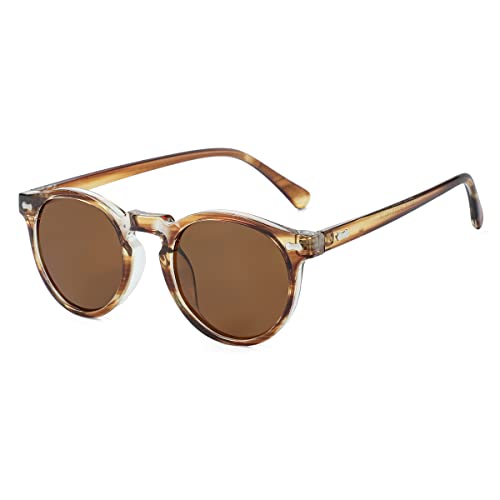 Image of Vintage Polarized Sunglasses for Men Women Round Retro Classic Fashion Eyewear UV400 Protection Sun Glasses
