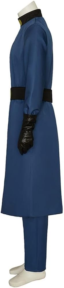 Saniplaycos Men's Dr.Drakken Cosplay Costume Blue Uniform Outfits for Halloween Carnival