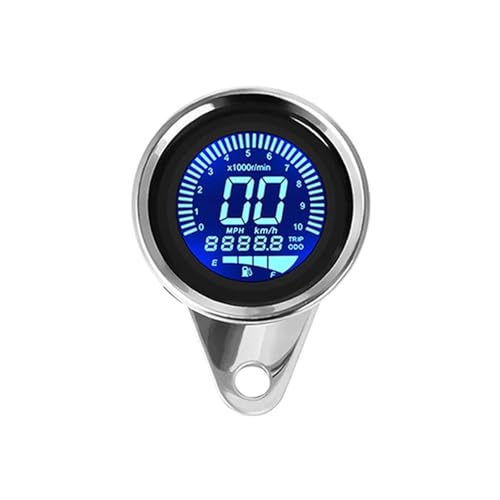 Compteur de vitesse universel moto 12V avec odomètre LED