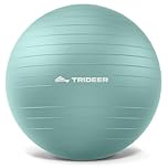 Trideer Professional Exercise Ball & Yoga Ball, Anti-Burst Heavy Duty Gym Ball for Fitness, Pilates, Core Workout & Office Chair, Includes Pump