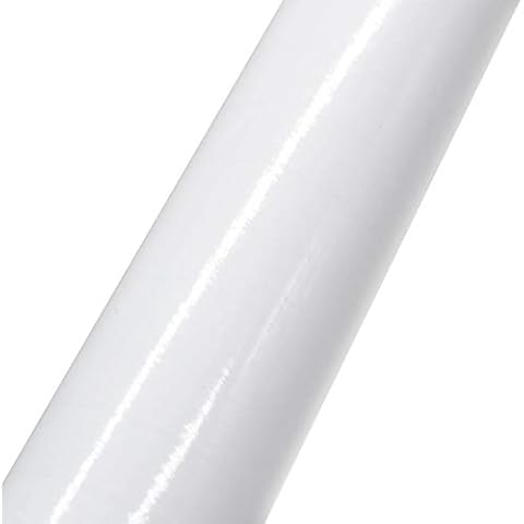 Kitchen Cupboard Doors Units Wall Draws Cover Self Adhesive Gloss Matt (61cm*10m, White) Cover