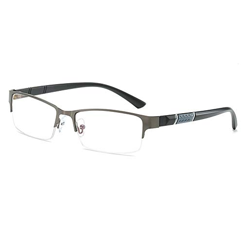 Preisvergleich Produktbild GEMSeven Metallquadrat Halbbild Blue Ray Business Kurzsichtigkeitsbrille
