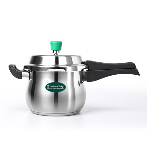 Image of The Indus Valley Stainless Steel Outer Lid Handi Pressure Cooker - Outer Lid | Induction Friendly | ISI-Certified, 100% Toxin-Free, Naturally Non-Stick, 3 Y Warranty (3.5 Litres)