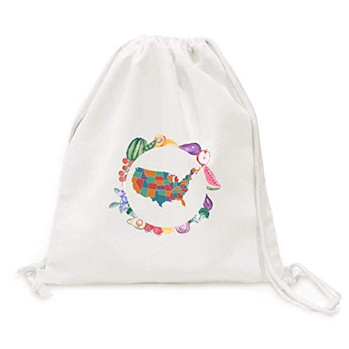 Sac en tissu pliable et résistant à sangle motif États-Unis