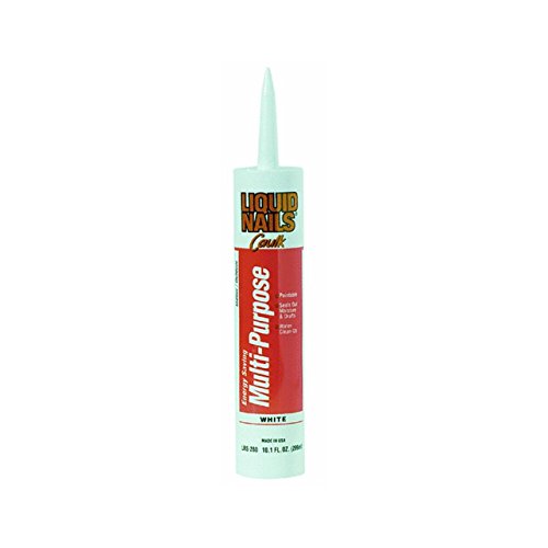 Liquid Nails 022078280726 LRS-280 Energy Saving Multi-Purpose Caulk (10.1 oz.), White