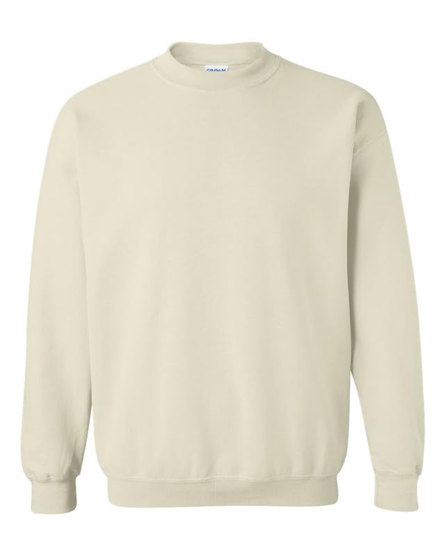 Sweat-shirt à col rond Gildan sable en taille Small pour un style décontracté