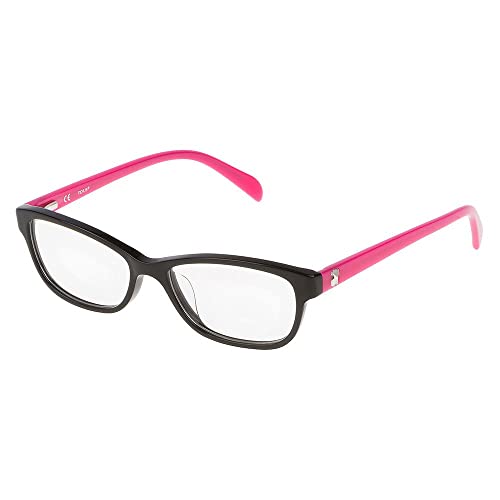 Tous S0350806 Montura de Gafas VTK523490700 para Infantiles, Negro, 49 mm
