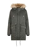 die Winter-Jacke ist oberschenkellang und kann dank Tunnelzug in der Taille in der Weite reguliert werden