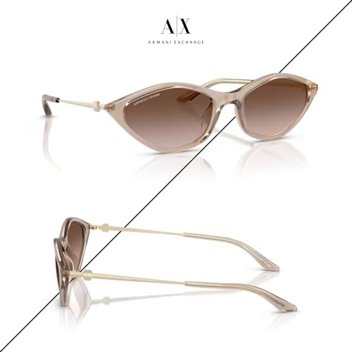 Armani Exchange AX4152SU Oval Sunglasses for Women +BUNDLE with ACCESSORY EYEWEAR KIT3