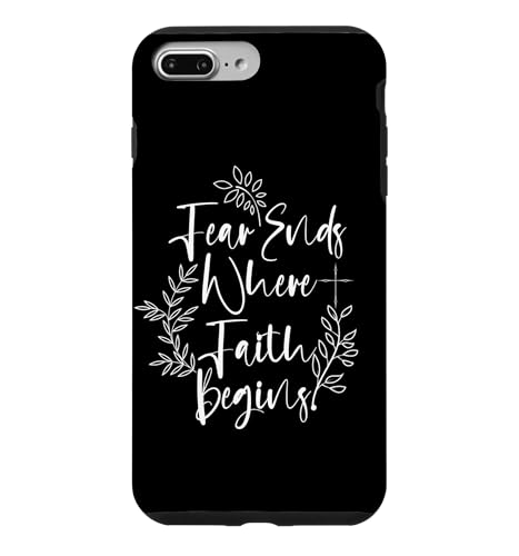 Fear Ends Where Faith Begins Botanical Floral �X�}�z�P�[�X iPhone 7 Plus/8 Plus �p