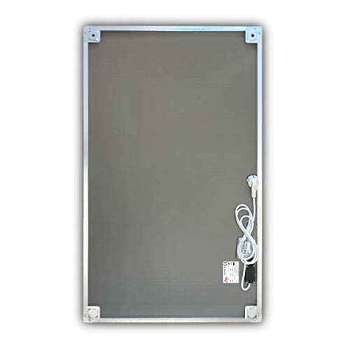 STEINFELD Heizsysteme Glas Bild Infrarotheizung inklusive Thermostat | Deutscher Hersteller | Motive 039H Eiffelturm Rot-3