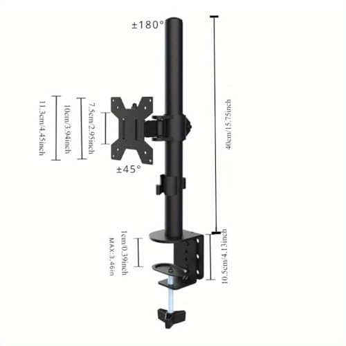 Support de moniteur robuste et entièrement réglable, bras de bureau pour écran LCD LED simple