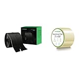 VIVOSUN 1-Pack Self-Adhesive Zipper for Debris Barriers Zipper Door and 3” x 108’ Greenhouse Repair Tape, 6.3 mil Clear Poly Patch Tape, Heavy Duty and Weatherproof, for Greenhouses, Plastic Sheeting,