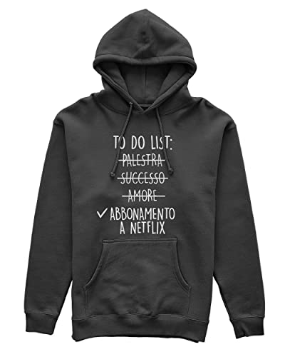 80 STREET Felpa Donna Cappuccio e Tasca Marsupio