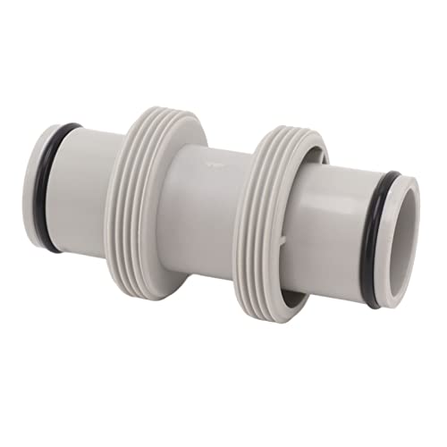Fdit Pool-Schlauchadapter, 1,5 Zoll auf 1,5 Zoll, Gerade Verbindung, Pool-Schlauchverbinder, Pool-Schlauchverbinder mit Gewinde für Intex-Schwimmbad-Staubsauger