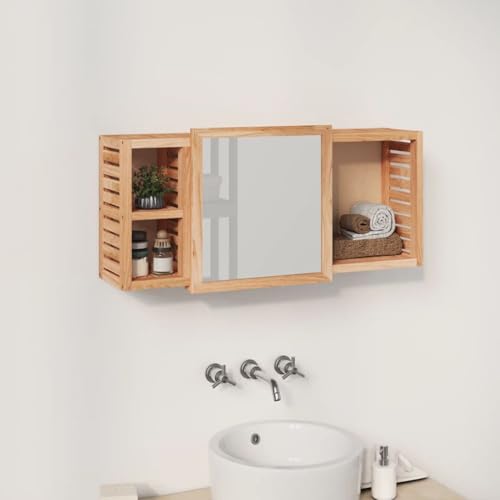 Design a parete: l'armadio del bagno può essere fissato alla parete per aggiungere ulteriore spazio di archiviazione.