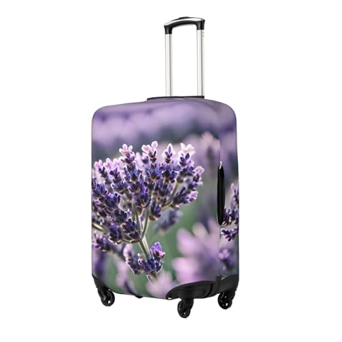 Lavender flower Luggage Covers For Suitcase Approved,Suitcase Cover Protector Fit 18-32 InchLuggage2