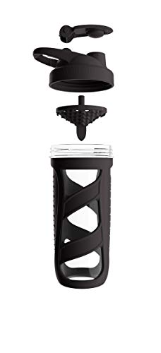 Shaker protéines en verre Smartshake Reforce 700ml noir - 4