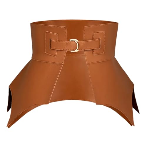 Women Fashion Heart Buckle Waist Strap Ruffle Edge Solid Color Belt All-match Coat Ladies Wide Harajuku Formal Waistband