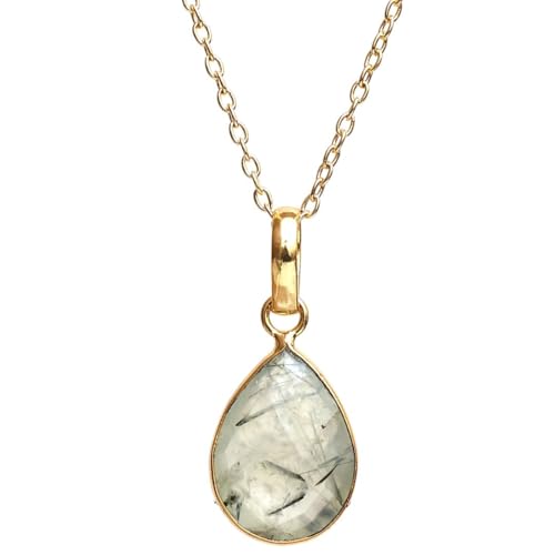 Gempires Prehnite Crystal Pendant...