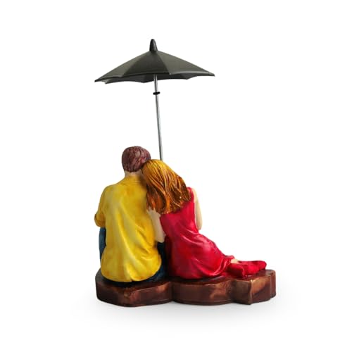 Image of ExclusiveLane 'Love Couple' Modern Decorative Showpiece for Home Decor (Resin, 21.5 cm)| Showpieces for Living Room Couple Gifts|Multicolored