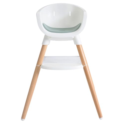 Image of Joie Chai Multi-Mode Highchair - European Beech Wood, Convertible, 9+ Modes, Birth up to 60 lb. (Mist)