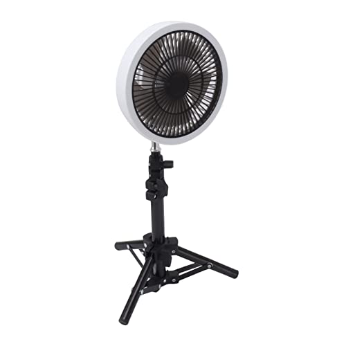 YDuupxe Ventilador de Pedestal Portátil 10000mAh Oscilante de Pie Recargable Ventilador de Pie para Acampar en Casa (WHITE)