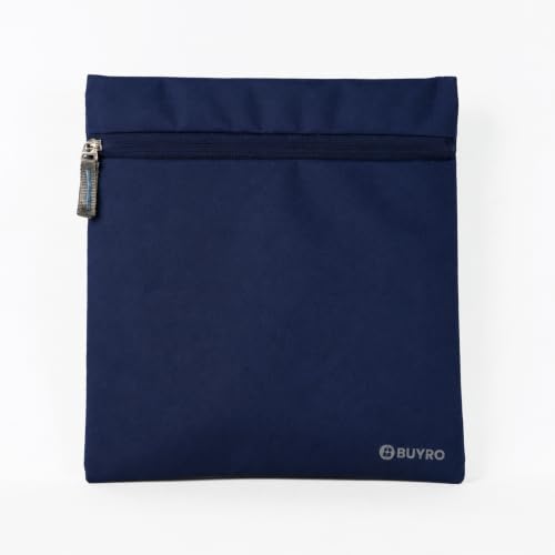 Image of Thermal Insulated Lunch Bag (2L, 4 Kg Capacity) for Kids, Men & Women | Aluminium Foil Inner Lining, Leakproof Tiffin Carry Bag | for Office & School | Lunch Pouch (Dark Blue)