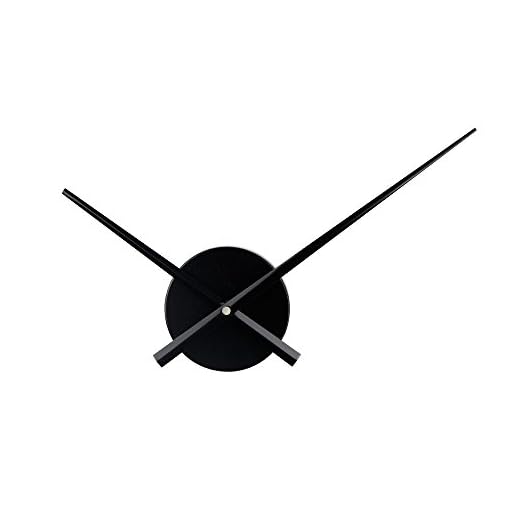 Timelike, 3D-Uhrzeiger, Große Wanduhrzeiger, nadelförmig, Für Wanduhren zum selber Bauen, Dekoration, Quarz-Uhr-Mechanismus, Zubehör,Schwarz 23,5 * 31.5 cm