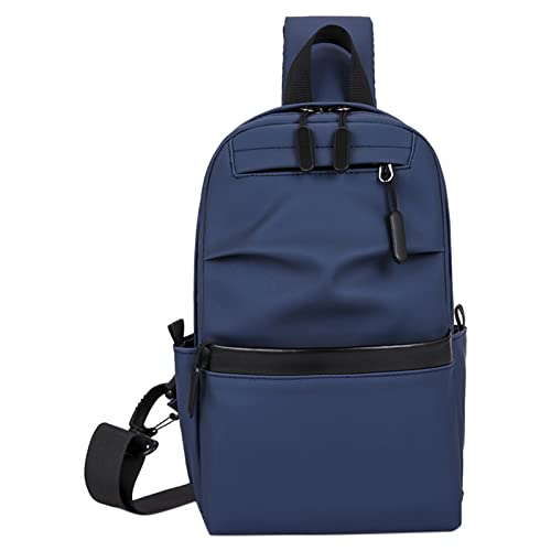 Sac à bandoulière grande capacité de couleur unie pour hommes et femmes