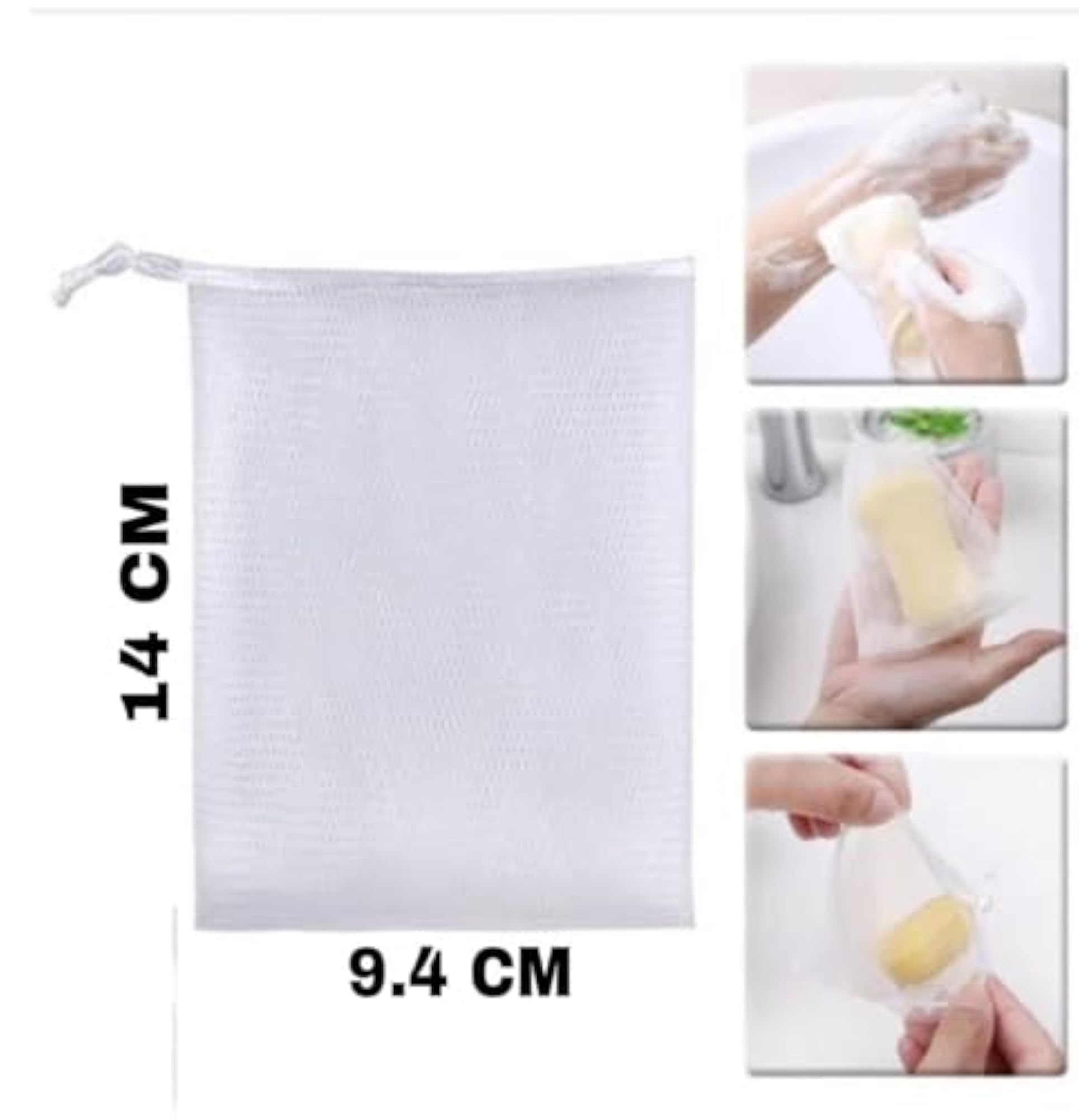 6pcs Exfoliating Mesh Soap Pouch Set, Bath Accessories