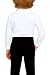 Gino Giovanni GG112 Boy Tuxedo Shirt with Bow White Black Medium