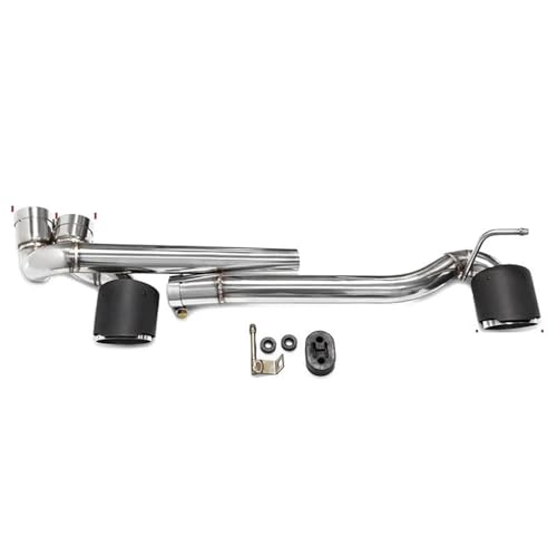 Silencieux tuyaux d'échappement double sortie pour BMW E90 E92 318i 320i 325i 330i carbone