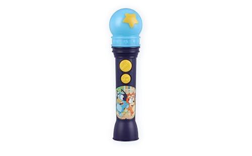 Image of Bluey Toy Microphone for Kids with Music and Lights, Ideal Toddler Toys