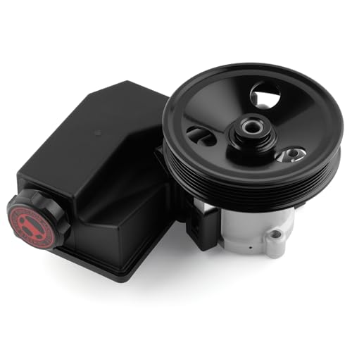Farrme 20-62608 Power Steering Pump Fit for Jeep-Grand Cherokee WJ 2001-2004, Viper ZB 2003-2006, For Ram 1500 2004-2006 Automotive Replacement Power Steering Pumps with Pulley Reservoir Assembly