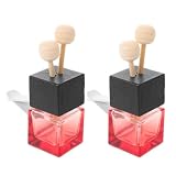 2 Pezzi Flacone Profumo per Veicolo in Vetro 8ml