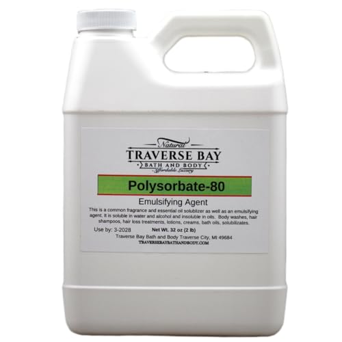 Polysorbate 80 32oz Safety Sealed Container T-MAZ 80 Tween 80 100% Pure Surfactant & Emulsifier Made in the USA