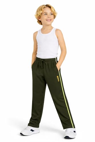 Image of DYCA by Bodycare Boys Cotton Solid Track Pant, Casual Regular Fit Joggers, Comfortable Activewear for Kids