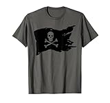 Photo Gallery maglietta con teschio con bandiera pirata jolly roger crossbones tee maglietta Photo Gallery maglietta con teschio con bandiera pirata jolly roger crossbones tee maglietta