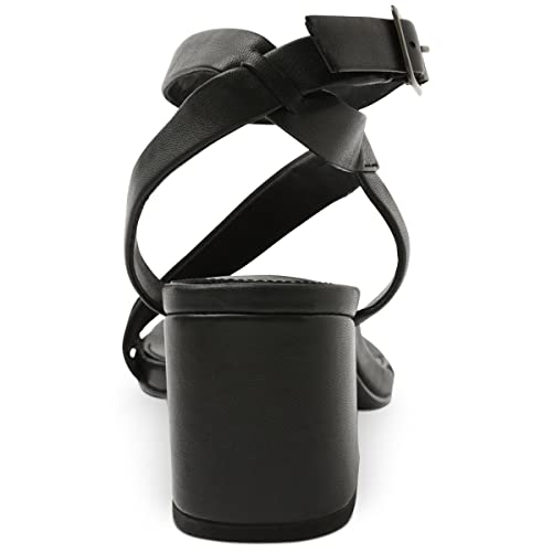 BCBGeneration Womens Spring 2020 Faux Leather Heels Black 7 Medium (B,M)3