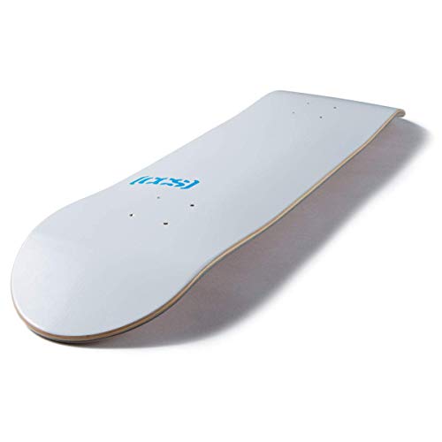 Image of CCS Logo Blank Skateboard Deck White 8.25 inch