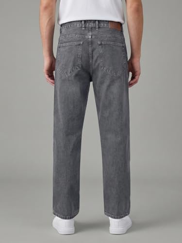 Image of Urbano Fashion Men's Relaxed Fit Washed Denim Jeans Non-Stretchable