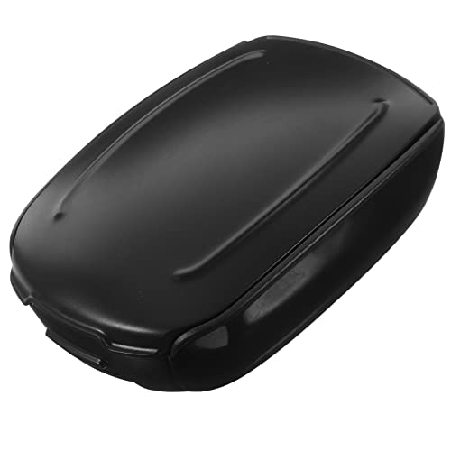 Lurrose 補聴器ケースミニポータブルプラスチック軽量2色頑丈な補聴器収納ケース補聴器防水携帯ケースイヤホン小銭入れ(ブラック)