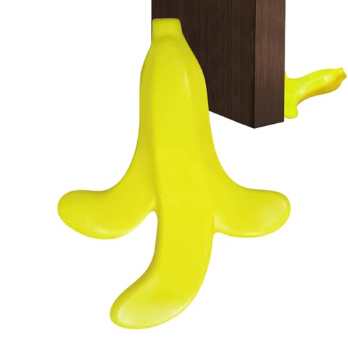 Cuñas De Puerta Decorativas, Tope Divertido Con Forma De Cáscara De Plátano, Cuña Amortiguadora Para Proteger Puertas En Hogar Garaje Dormitorio Hotel Baño Lavandería Armario Patio Trabajo