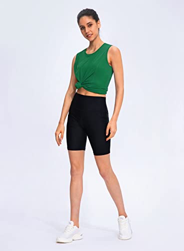 Yyv Women's Workout Tank Tops Lightweight Sleeveless Shirts For Women Loose Fit Tops For Athletic Running Tennis Yoga (Green Large) #TOP5