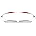 Produktbild Outbit Lenkradverkleidung - 1 Paar Lenkradverkleidung Zierrahmen für BMW F20 F22 F30 F32 F10 F06 F15 F16. (Kohlefaser und Chrom) (Farbe : Chrome)